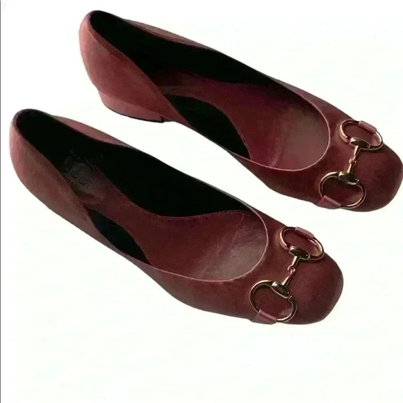 Gucci Pink Satin Horsebit block Heel Pump Sz 5.5 - Picture 4 of 6